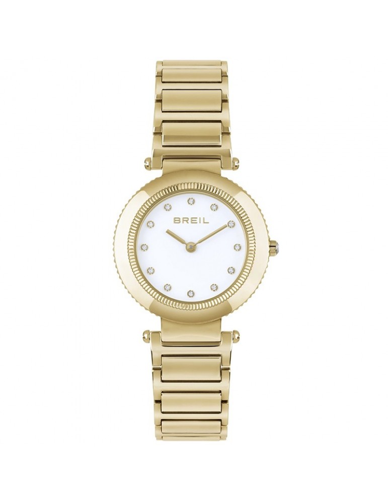 Breil Watch - Pivot - Only Time - 32 mm - Gold - Crystals -TW1962
