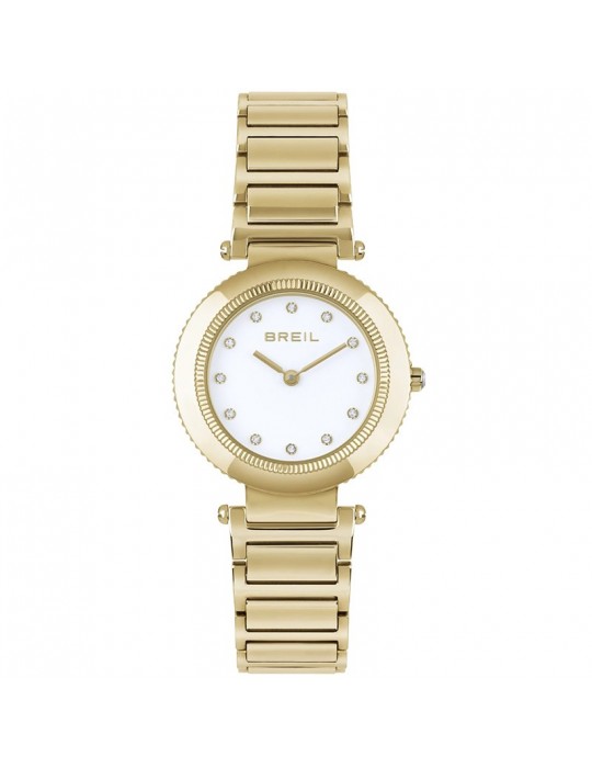 Breil Watch - Pivot - Only Time - 32 mm - Gold - Crystals -TW1962