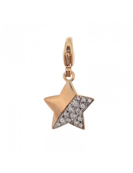 Ciondolo Rue Des Mille Donna - Stella - Zirconi Rose Gold - CNZ007STE