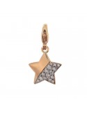 Rue Des Mille Woman's Earrings - Star with Zircons Rose Gold - 0