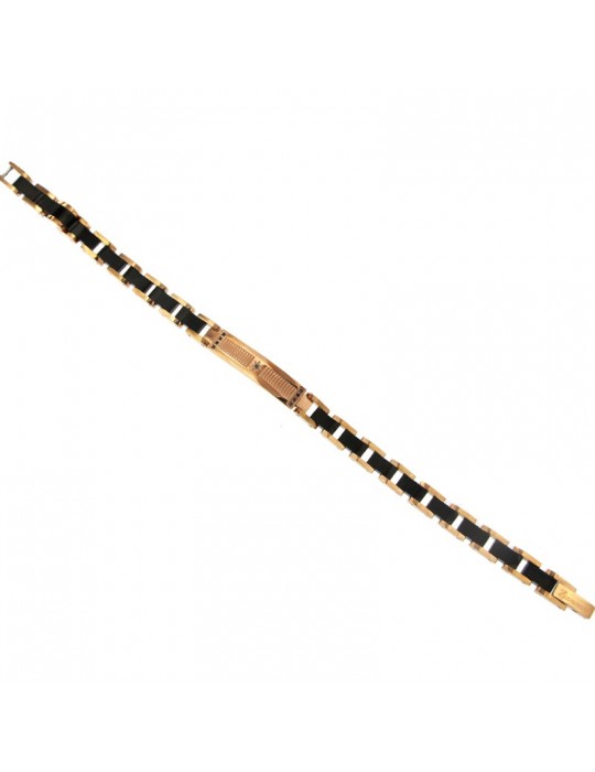 Bracciale Zancan - Hi-Teck - Acciaio 316L - Targa Rosè-Spinello-EHB203
