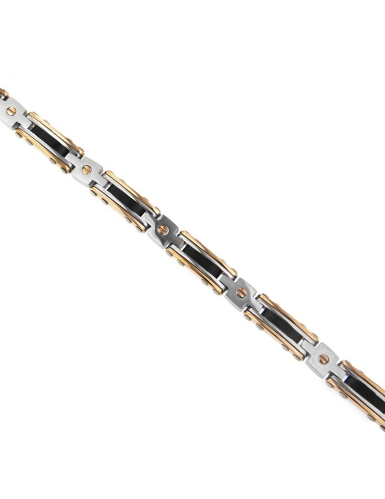 Bracciale Zancan - Hi-Teck - Acciaio 316L - PVD Rosè - Viti - UHB063