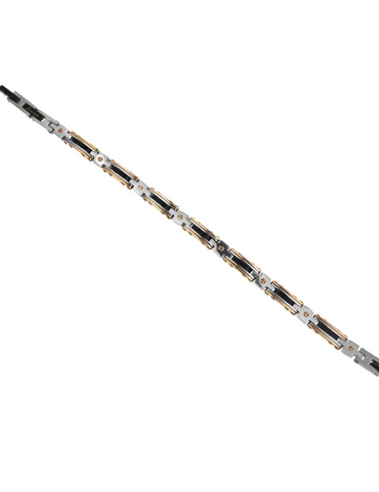 Bracciale Zancan - Hi-Teck - Acciaio 316L - PVD Rosè - Viti - UHB063