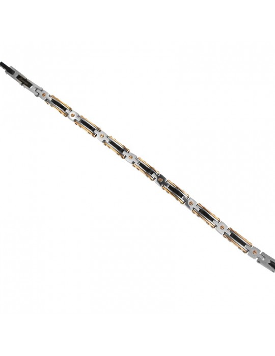 Bracciale Zancan - Hi-Teck - Acciaio 316L - PVD Rosè - Viti - UHB063