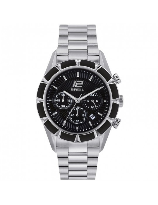 Breil Watch - Bow Shot - Chronograph - Silver - 43mm - Black - TW1980