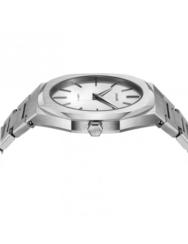 D1 Milano Man's Watch - Ultra Thin Linen 40mm White - 0 2
