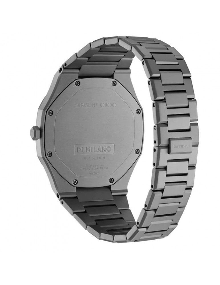 D1 Milano Man's Watch - Ultra Thin Anthracite 40mm - 0