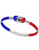 Zancan Bracelet - Regatta - Red and Blue - Compass Rose - EXB998R09