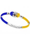 Zancan Bracelet - Regatta - Yellow and Blue - Compass Rose - EXB998R10