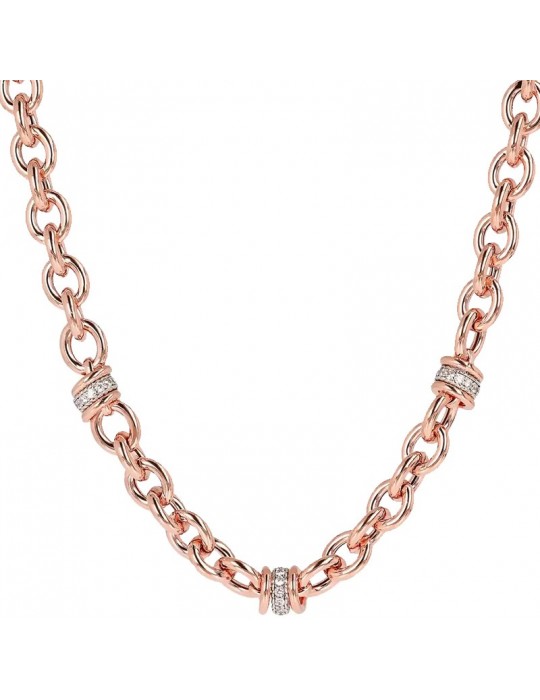 Collana Bronzallure - Altissima -Catena Rolò-Cubic Zirconia-WSBZ00520R