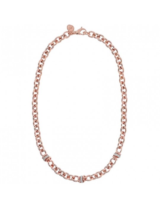 Collana Bronzallure - Altissima -Catena Rolò-Cubic Zirconia-WSBZ00520R