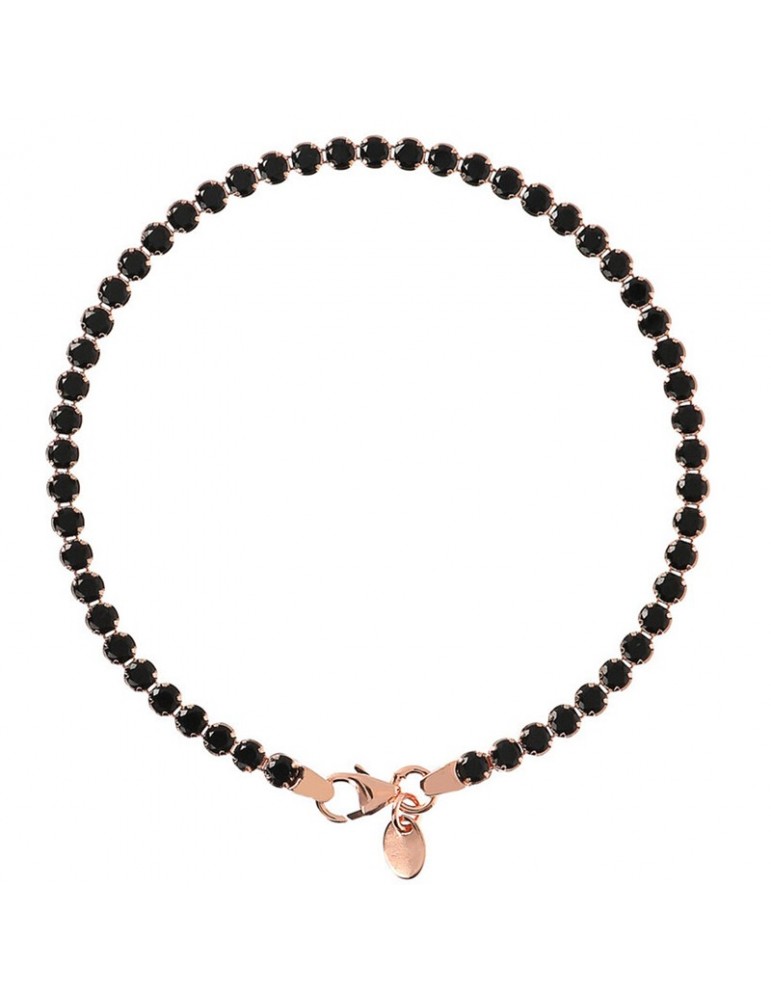 Bronzallure Bracelet - Very High - Tennis-Black Spinels-WSBZ00576SHBS