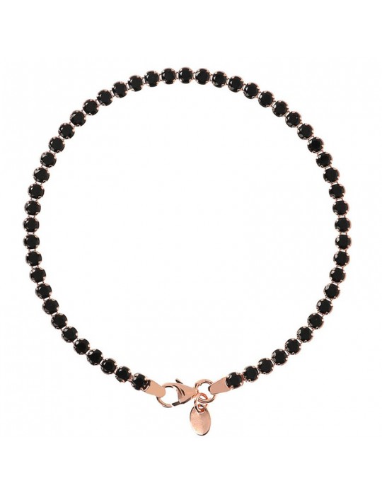 Bronzallure Bracelet - Very High - Tennis-Black Spinels-WSBZ00576SHBS