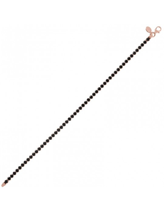 Bronzallure Bracelet - Very High - Tennis-Black Spinels-WSBZ00576SHBS