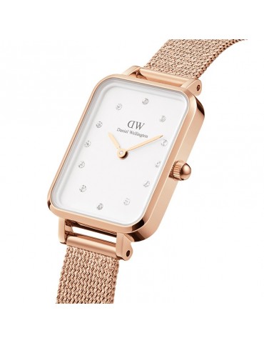 Orologio Daniel Wellington-Quadro Lumine Pressed-Melrose-Rosè-DW00100527 2