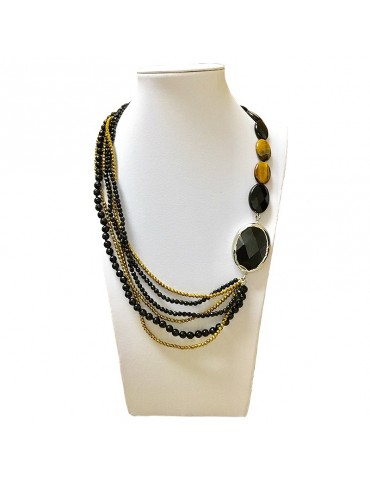 Della Rovere Women's Necklace with Onyx - 0