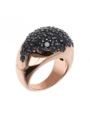 Bronzallure Ring - Aurora -Bombato-Nano Gem-Size 14-WSBZ01568GMN14