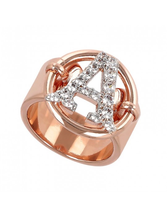 Anello da Donna - My Bronzallure -Lettera A-Cubic Zirconia-WSBZ01976.A
