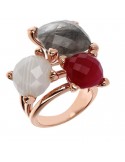 Bronzallure Ring - Felicia - Colored Stones -Size 16 -WSBZ01831GQ