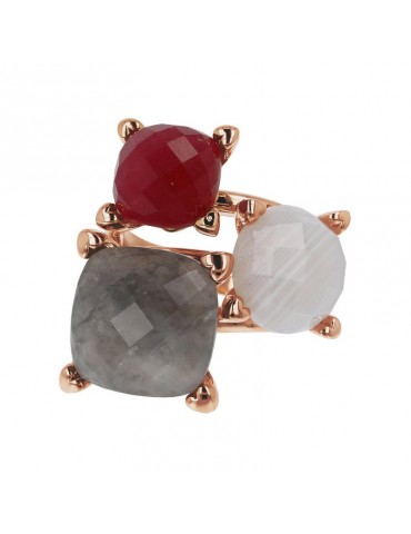 Anello Bronzallure - Felicia - Pietre Colorate -Misura 16 -WSBZ01831GQ 2