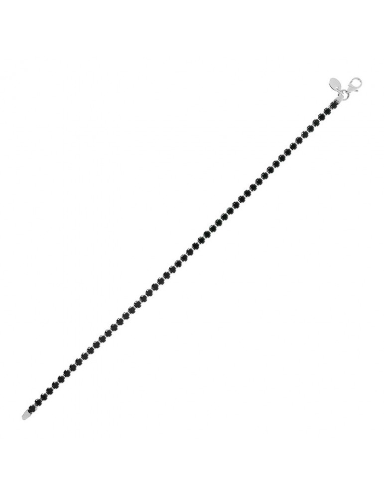 Bracciale Bronzallure - Altissima - Tennis-Spinelli Neri-WSBZ00576WBSW