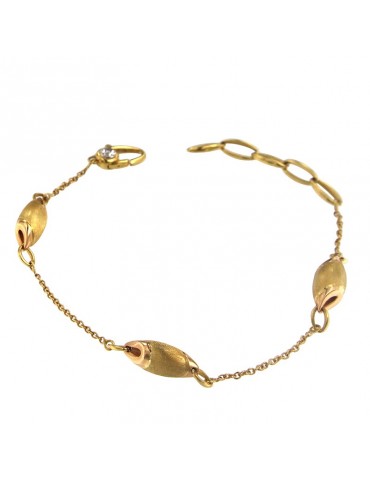 Chimento Bracelet - Tradition Gold in 18K Yellow Gold with Satin Spirals - 0