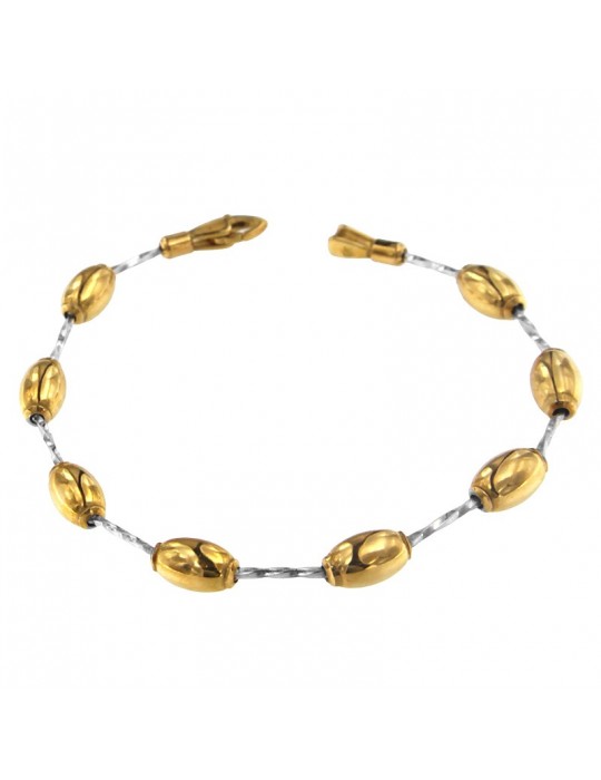 Chimento - Tradition Gold Bracelet in 18K White Gold with 18K Yellow Gold Spheres - 0