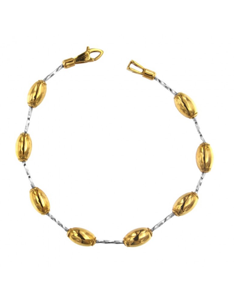 Chimento - Tradition Gold Bracelet in 18K White Gold with 18K Yellow Gold Spheres - 0