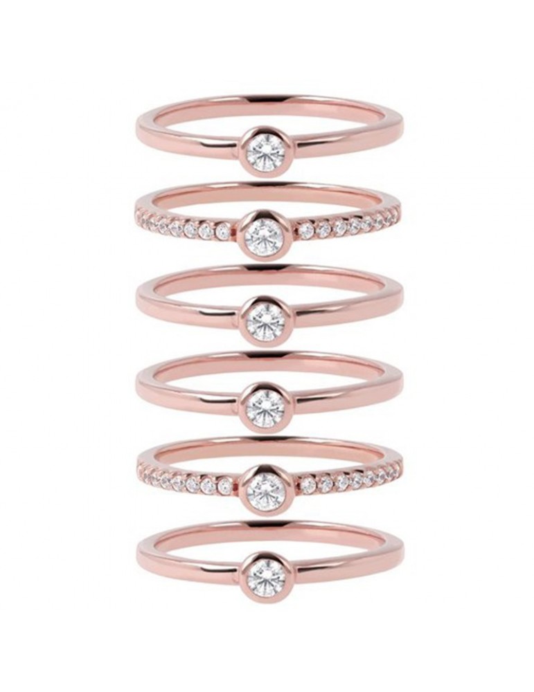 Bronzallure Ring Set - Purity - Zircons - Size 16 -WSBZ00764WR