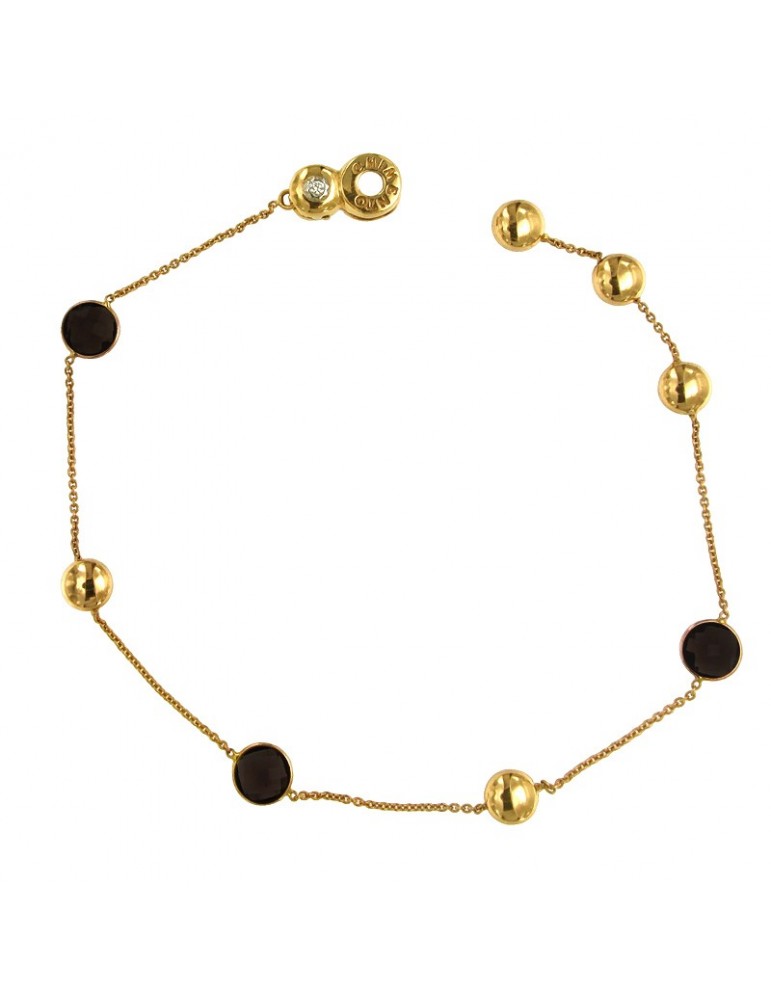 Bracciale Chimento - Sigilli - Oro Giallo - Onice Nero 21,5 cm - 1B01149ZB1215
