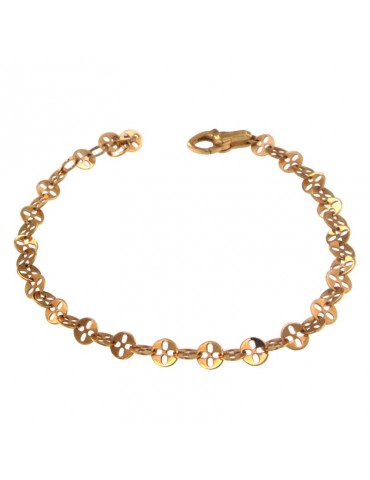 Chimento Women's Bracelet - Tradition Gold Accents in 18K Rose Gold 19 cm - 0
