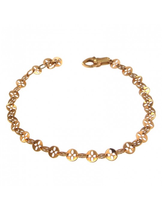 Chimento Women's Bracelet - Tradition Gold Accents in 18K Rose Gold 19 cm - 0
