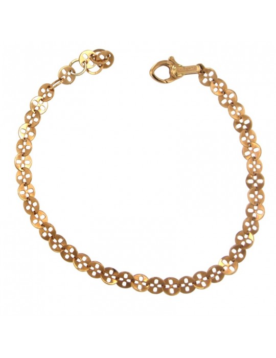 Chimento Women's Bracelet - Tradition Gold Accents in 18K Rose Gold 19 cm - 0