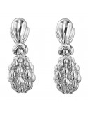 Chimento Earrings - Tradition Gold Drop Pendants in 18K White Gold - 0