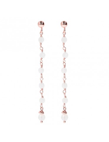 Bronzallure Earrings - Variegata - Pendants - White Quartz - WSBZ01263.WQ