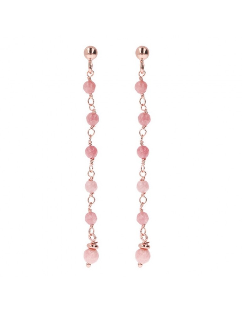 Bronzallure Earrings - Variegata - Pendants - Rose Quartz - WSBZ01263.PQ