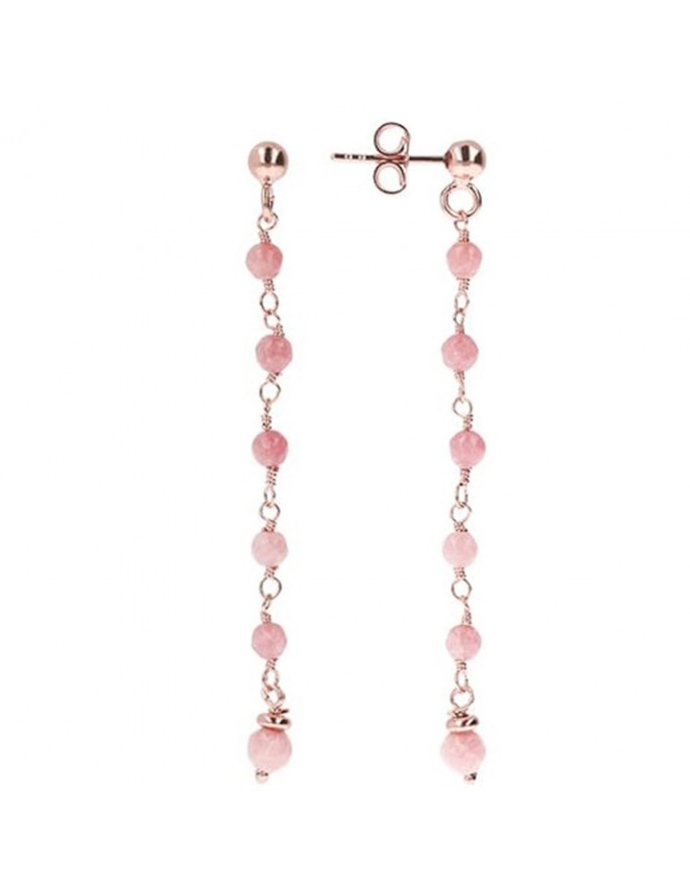 Bronzallure Earrings - Variegata - Pendants - Rose Quartz - WSBZ01263.PQ