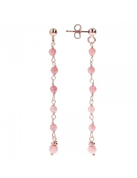 Bronzallure Earrings - Variegata - Pendants - Rose Quartz - WSBZ01263.PQ