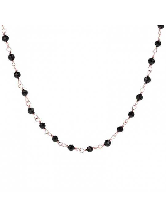 Collana Bronzallure - Variegata - Rosario -Spinelli Neri-WSBZ01257BSSH Collana Bronzallure - Variegata - Rosario -Spinelli Neri-WSBZ01257BSSH