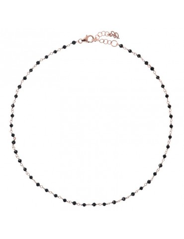 Bronzallure Necklace - Variegated - Rosary - Black Spinels-WSBZ01257BSSH 2