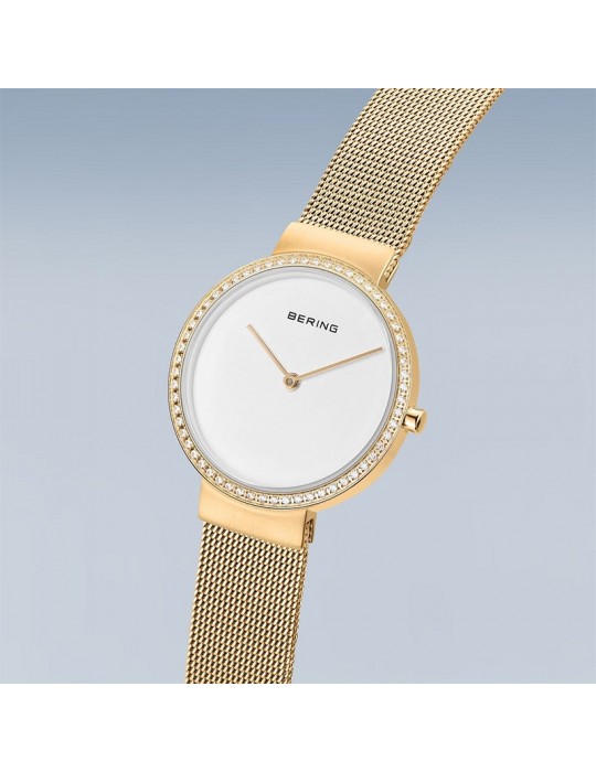 Orologio Bering - Classic - Solo Tempo - Gold -38mm-Cristalli-14531330
