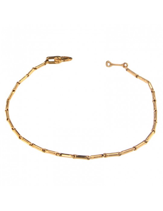 Chimento Bracelet - Tradition Gold Bamboo Classic in 18K Rose Gold 19cm - 0