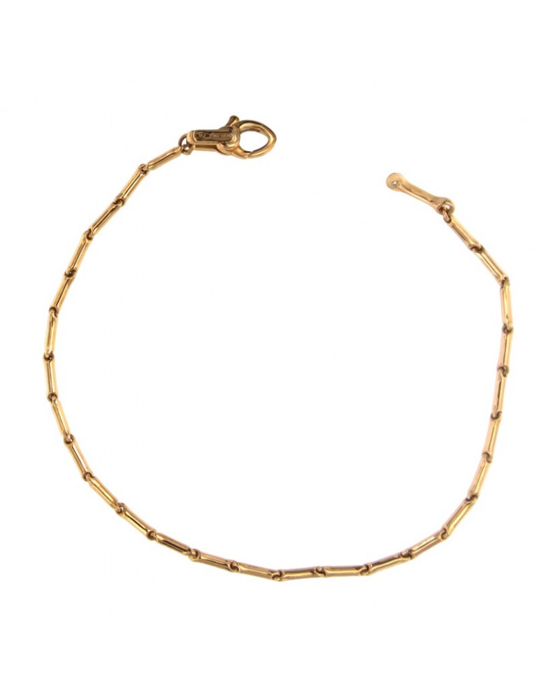 Chimento Bracelet - Tradition Gold Bamboo Classic in 18K Rose Gold 19cm - 0