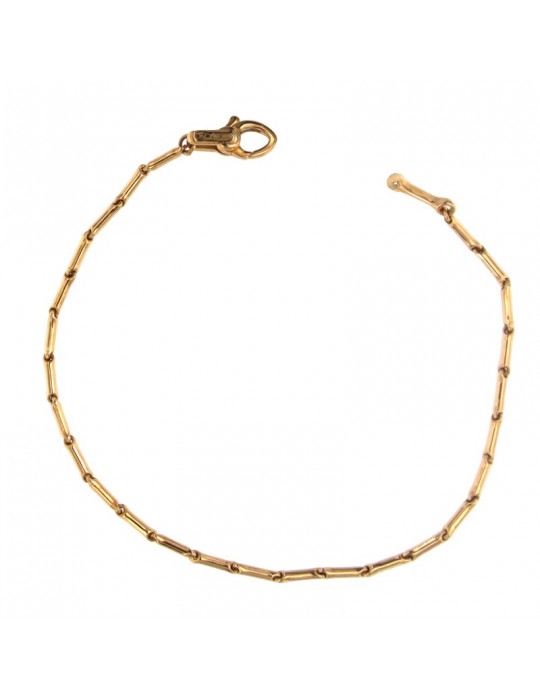 Chimento Bracelet - Tradition Gold Bamboo Classic in 18K Rose Gold 19cm - 0