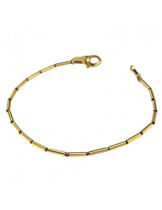 Chimento Bracelet - Tradition Gold Bamboo Classic in 18K Yellow Gold 19cm - 0