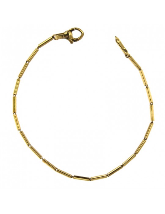Chimento Bracelet - Tradition Gold Bamboo Classic in 18K Yellow Gold 19cm - 0