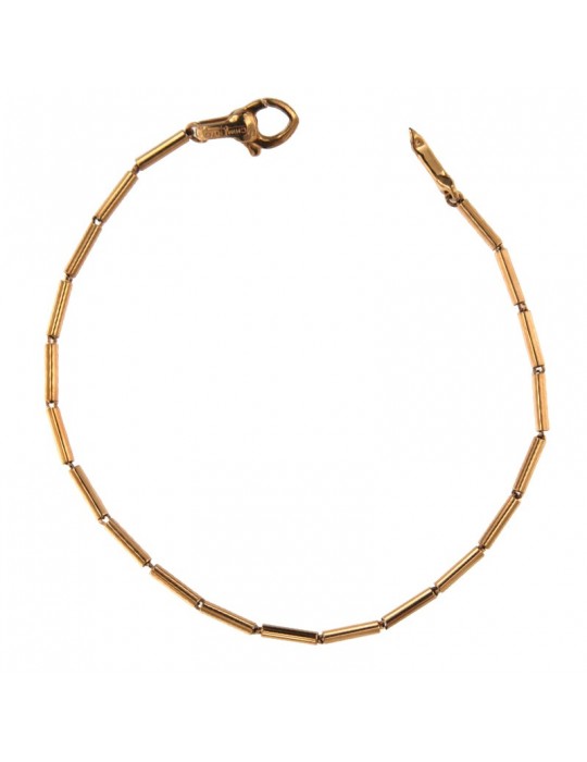 Chimento Bracelet - Tradition Gold Bamboo Classic in 18K Rose Gold 19cm - 0