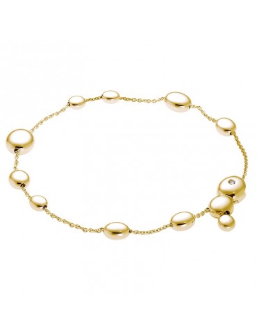 Chimento Bracelet - Armillas Acqua in 18K Yellow Gold with Spheres and Natural Diamond - 0