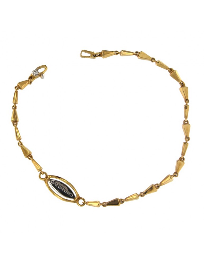 Bracciale Chimento - Tradition Gold - Accenti - Oro Giallo - Medaglietta - 3B05682ZB2200