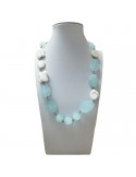 Della Rovere Necklace with Pearls and Aquamarine for Women - 0